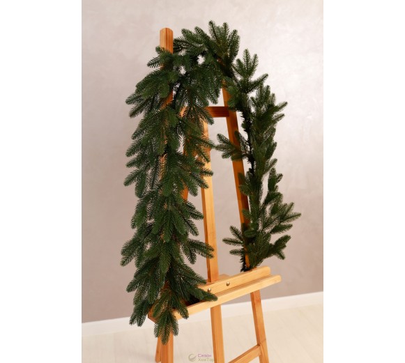 Гірлянда "Роял Люкс" з литої зеленої хвої L-2м